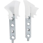 Paire de tulipes pour volet roulant traditionnel ou tunnel pour lames de 7 � 9mm 4 trous entonnoir rail ...