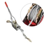 Palan � c�ble manuel � levier, outil de levage de c�ble � cliquet, double crochet avec syst�me � cliquet, ...