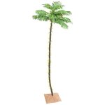 Palmier  led 192 led blanc chaud 300 cm vidaxl