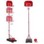 Panier de basket enfant hauteur reglable pompe a ballon