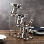 Panier � couverts inox rond - olympia