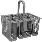 Panier � couverts pour lave - vaisselle compatible avec hotpoint, indesit, whirlpool, gris