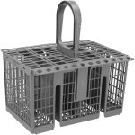 Panier � couverts pour lave - vaisselle compatible avec hotpoint, indesit, whirlpool, gris