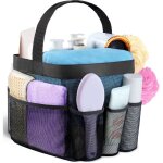 Panier de douche portable en filet, un indispensable pour les r�sidences universitaires, avec 8 poches. ...