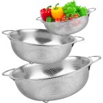 Panier d'gouttage en acier inoxydable vier  lgumes en acier inoxydable bol passoire grande passoire ...