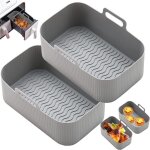 Panier friteuse air fryer accessoires - 2 pcs moule air fryer r�utilisable accessoire air fryer plat ...