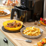Innovagoods - paniers en silicone avec pinceau pour friteuses à air mollicon 2 unités Innovagoods - paniers en silicone avec pinceau pour friteuses à air mollicon 2 unités