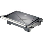 Panini grill and contact grill with non stick coating and overheating protection 1000w black