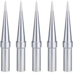 Panne  souder, 5 pices pointe de fer  souder 0, 4 mm de remplacement, pointes de soudure cuivre plaqu ...