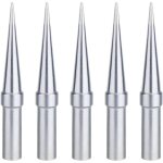 Panne � souder, 5 pi�ces pointe de fer � souder conico 0, 4 mm de remplacement, pointes de soudure cuivre ...