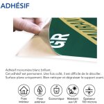 Panneau b�timent sous vid�oprotection - signalisation s�curit� - adh�sif - 700 x 250 mm - conforme rgpd ...