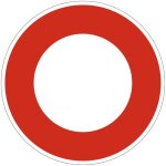 Panneau interdiction circulation b0 ? circulation interdite � tout v�hicule dans les deux sens ? 650 ...