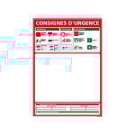 Panneau plan d'�vacuation ? aluminium 2 mm ? 300 x 420 mm