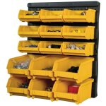 Panneau porte outils mural - 15 bacs � becs amovibles - rangement et stockage outils et quincaillerie ...