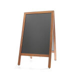 Panneau d'information publicitaire menu autoportant pour restaurants 500x850mm - hendi 664001