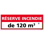 Panneau r�serve incendie personnalisable ? signalisation s�curit� feu ? aluminium 2 mm ? 350 x 125 mm ...
