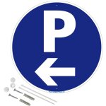 Panneau de signalisation r�tro r�fl�chissant rond pr�perc� pvc ou alu diam 250mm ou 300mm + kit de fixation ...