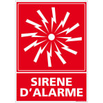 Signaletique. biz france - panneau sir�ne d'alarme incendie. panneau alarme incendie. s�curit� incendie. ...