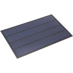 Panneau solaire portable 2. 5w 18v en polysilicium pour appareils �lectriques basse consommation, dimensions ...
