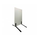 Panneau trottoir avec plaque pvc sur pitement mtal noir effet ressorts - dimensions 106 x 60 cm