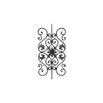 Panneau de volutes - hauteur 930mm largeur 480mm rond Ø12mm - fer forgé grenaillé - à souder deco fer ... Panneau de volutes - hauteur 930mm largeur 480mm rond Ø12mm - fer forgé grenaillé - à souder deco fer ...