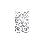 Panneau de volutes - hauteur 935mm largeur 635mm en plat 16x10mm - fer forg� grenaill� - � souder - deco ...