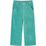 Pantalons pour enfants velours ctel vert menthe 104