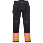Portwest - pantalon holster pw3 hi - vis classe 1 couleur : orange / noir taille 46