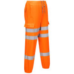 Pantalon jogging haute visibilit� couleur : orange taille m portwest