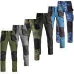 Pantalon multi - poches bleu slick 65%polyester 35%coton kapriol taille: l