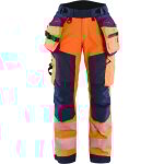 Pantalon softshell haute visibilit� femme 7118 - orange / marine 2xl - fr(50) - se(c48) - standards