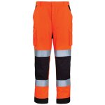 Pantalon de travail homme  haute visibilit multipoches patrol hi - viz orange / marine t2xl coverguard ...