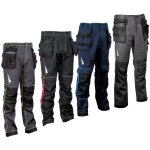 Pantalon de travail multipoches gondomar - bleu marine / azur s - fr (40) - eu (46)
