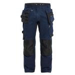 Pantalon de travail stretch 2d blaklader 1750 - bleu marine fonc� - jambes standards - 42