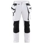 Pantalon de travail stretch pour peintre 4d 1079 - blanc / gris fonc� m - fr(44) - se(c50) - courtes