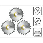 Panther lame de scie circulaire set 3x pw24 254 x 2, 4 x 30 mm ( 3x 575974 ) pour tks 80 scie circulaire ...
