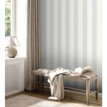 Papier peint intiss� blanc et gris tapisserie � rayures verticales papier peint �l�gant style classique ...