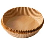 Papier sulfuris air fryer, 100 pices 20cm papier cuisson air fryer, antiadhsive disposable paper liner ...