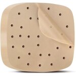 Papier sulfuris� pour friteuse � air : 200 feuilles de papier sulfuris� perfor� carr� de 8, 5 pouces, ...