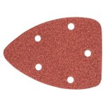 Papier de verre triangulaire grain 80 avec velcro pour ponceuse a' main 59g335, paquet de 5 - graphite ...