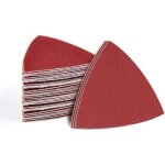 Papier de verre triangulaire multi - usages assortiment de grains (60, 120, 240) 60 feuilles de 80x80x80 ...