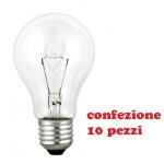 Paquet de 10 ampoules � incandescence e27 220 / 240v 50 / 60hz 100w