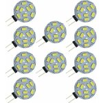 Paquet de 10 ampoules led g4 9 smd 5730 12v ac / dc culot bicanal encastr au plafond encastr au plafond ...