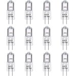 Paquet de 12 ampoules halognes g4 12v 10w, intensit� variable, blanc chaud 2700k, 140lm, lampe halog�ne ...