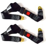 Paquet de 2 ceintures de scurit universelles rglables, kit de harnais de scurit rglable  2 points, ...