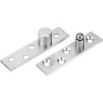 Paquet de 2 charni�res de porte � rotation � 360 degr�s charni�res � pivot dissimul�es en acier inoxydable ...