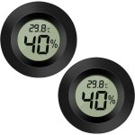 Paquet de 2 hygrom�tre thermom�tre moniteur lcd num�rique jauge d'humidit� ext�rieure pour int�rieur ...
