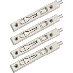 Paquet de 4 (2 paires) verrou à glissière de verrou de pêne affleurant de porte, action de levier de ... Paquet de 4 (2 paires) verrou à glissière de verrou de pêne affleurant de porte, action de levier de ...