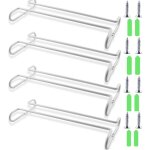 Paquet de 4 supports à verres à vin, support de verres sous étagère d'armoire, rangement avec support ...