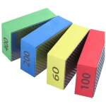 Paquet de 4 tampons de polissage diamant�s � la main, verre, tampons de meulage pour carreaux de c�ramique, ...